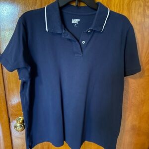Lands' End Navy Polo Shirt size XL regular EUC